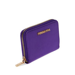 Portafogli viola in raso, New Collection, 215122516RSVIOLUNI, 002a