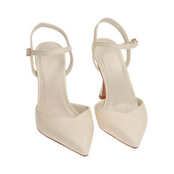 Décolleté slingback panna, tacco 9,5 cm, Primadonna, 212126321EPPANN036, 002 preview