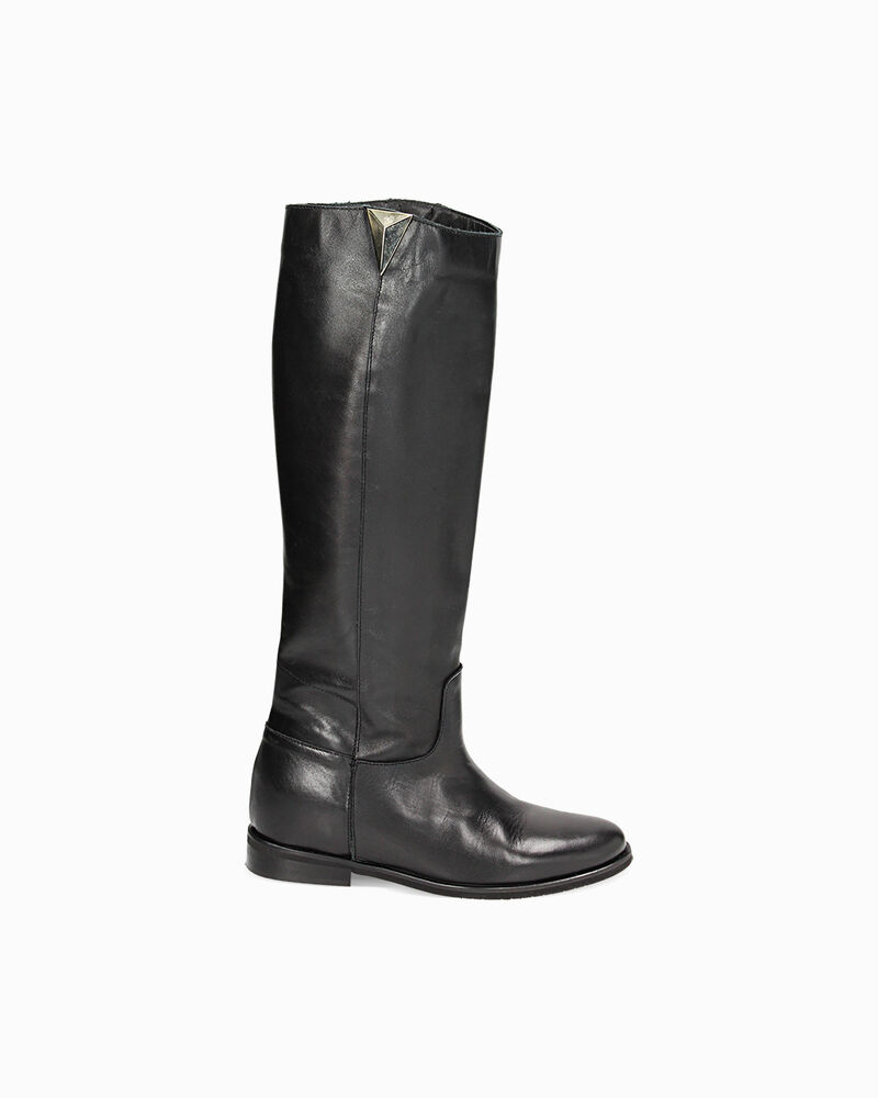 Stivali neri in pelle image number null