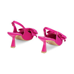 Décolleté slingback fucsia, tacco 8 cm, Primadonna, 234954509LYFUCS037, 003 preview