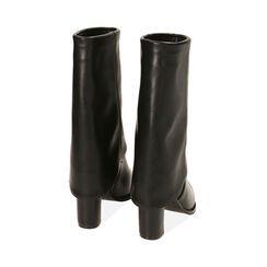 Bottines noires, talon 9,5 cm , Primadonna, 203003105EPNERO037, 003 preview