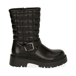 Bikers negros, tacón de 4,5 cm, Special Price, 183005702TPNERO037, 001a