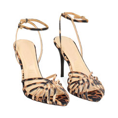 Sandales l&eacute;opard avec talon de 9 cm, Primadonna, 272192713RSLEOP035, 003 preview