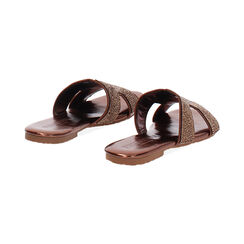 Sandaletto con tomaia laminata in strass color bronzo, Primadonna, 254933971LPBRON035, 003 preview