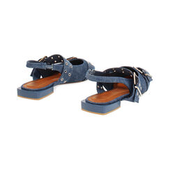 Bailarinas vaquero destalonada de estilo chic, Zapatos, 274934612TSJEAN035, 004 preview