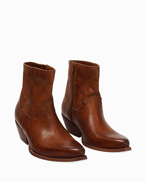 Texano in pelle cognac, COGNAC