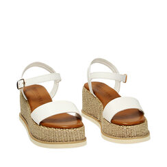 Compensées blanches, Primadonna, 234939805EPBIAN035, 002a