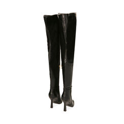 Botas sobre la rodilla negras, tacón 10 cm, Primadonna, 202135908EPNERO035, 003 preview