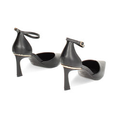 Décolleté Open shank nere a punta, tacco 7,5 cm, Primadonna, 242110616EPNERO037, 003 preview