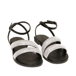 CALZATURA SANDALI BASSI SINTETICO NERO, Primadonna, 214913802EPNERO036, 002a