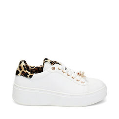 Sneakers bianco leopardate, Primadonna, 239326707EPBILE036, 001a