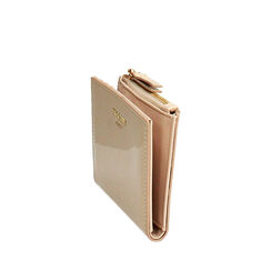 Cartera compacta beige con cierre a presi&oacute;n, Primadonna, 275102774VEBEIGUNI, 002a