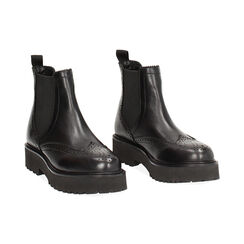 Beatles neri in pelle, Primadonna, 24B840310PENERO035, 002 preview
