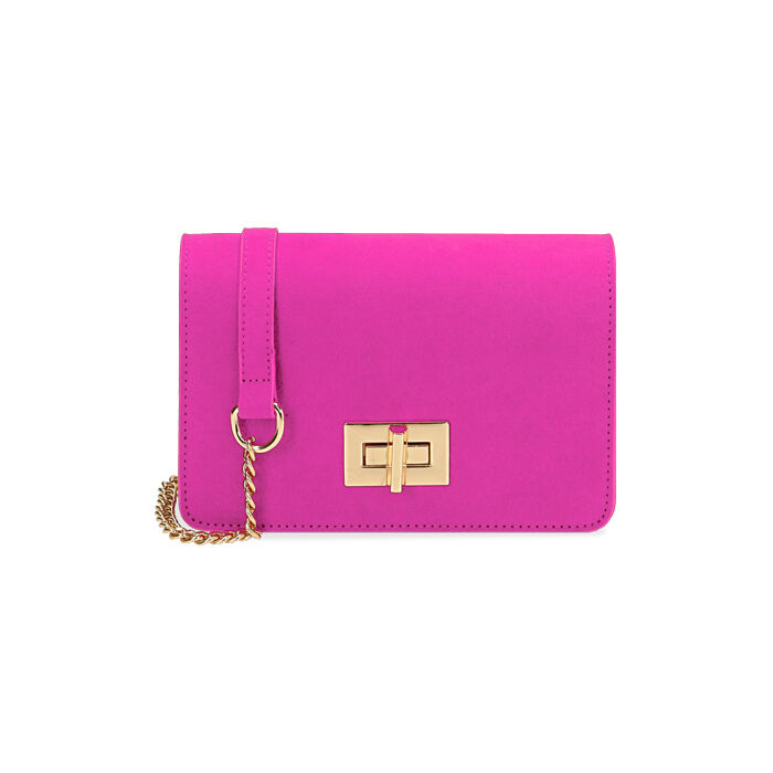 Borsa a tracolla donna fucsia in microfibra | Primadonna Collection