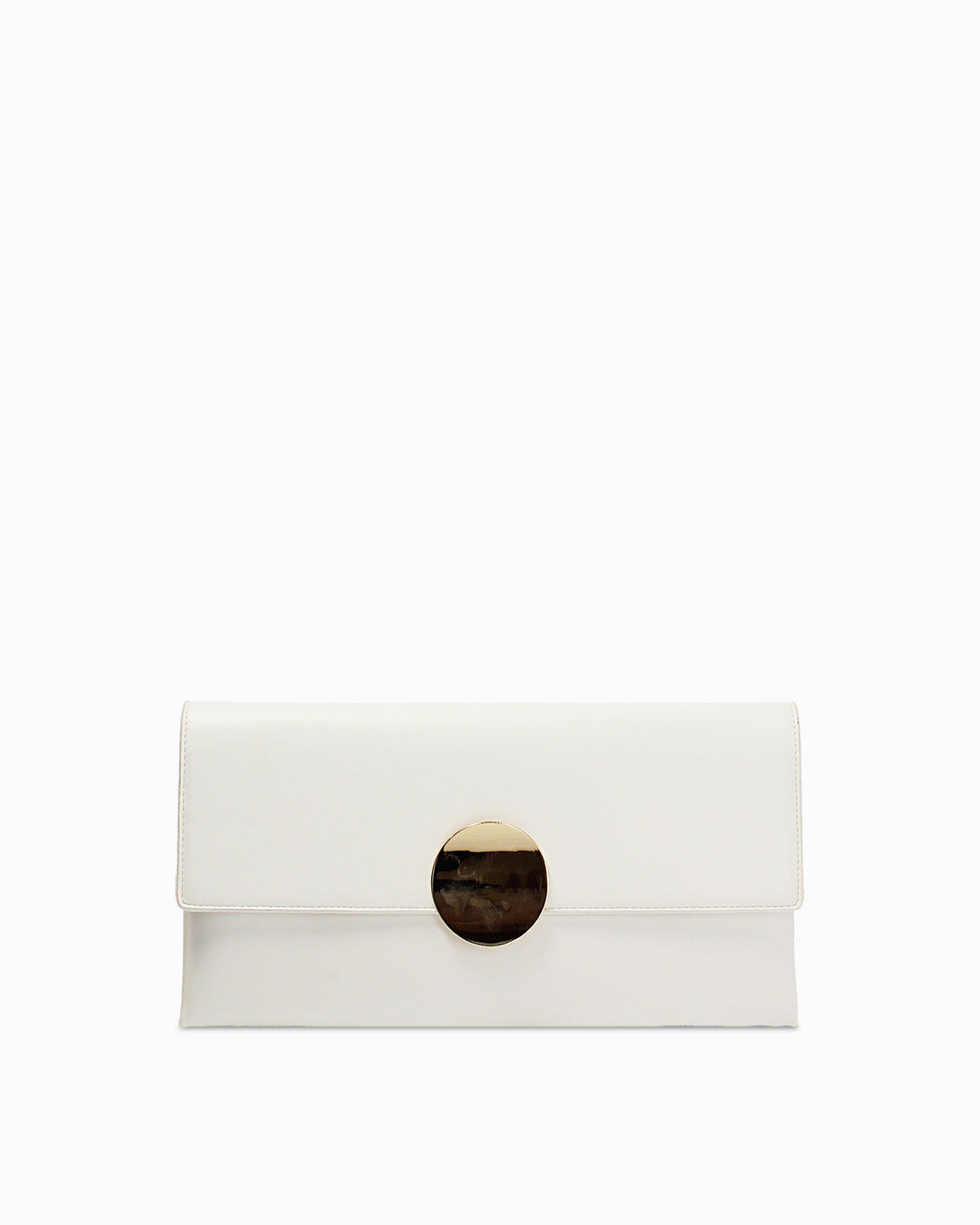 Pochette bianca con tracolla removibile