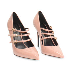 Décolleté nude con tacco 10 cm in vernice, Primadonna, 262130604VENUDE035, 003 preview