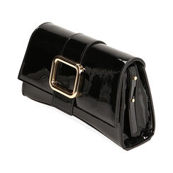 Borsa a spalla nera in vernice, Primadonna, 215124657VENEROUNI, 002 preview