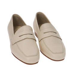 WOMEN SHOES MOCASSINS LEATHER PANN, 21N822007PEPANN036, 002a