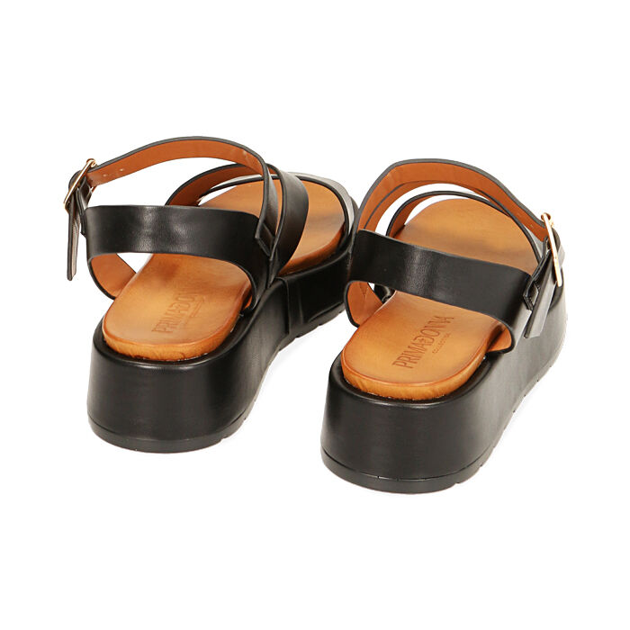 Sandali zeppa 4 cm top
