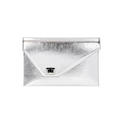 Pochette donna argento in laminato, Primadonna, 255125554LMARGEUNI, 001 preview