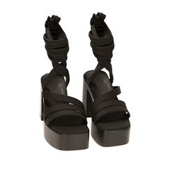 ZAPATOS SANDALIA LYCRA NERO, Primadonna, 212720507LYNERO035, 002a