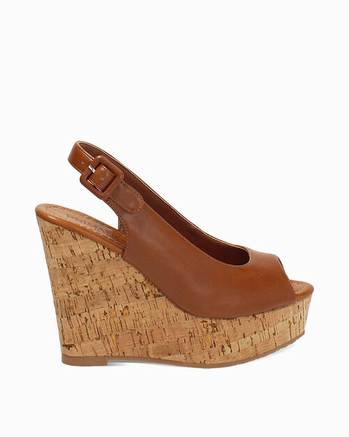 Zeppe marroni tacco 11,2 cm, BROWN