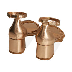 Sandali rosa oro, tacco 5 cm, Primadonna, 214924578LMRAOR035, 003 preview