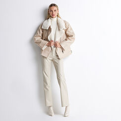 Giacca panna effetto fur, Primadonna, 228502314TSPANNM, 003 preview