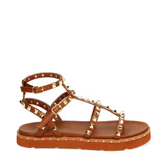 Sandales plates femme marron, Primadonna, 254959301EPMARR035, 001a