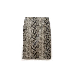 Jupe en synthétique façon python noir-blanc, Primadonna, 266541201PTNEBIL, 001a