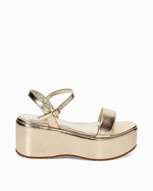 ZAPATOS CUNA LAMINADO OROG, GOLD