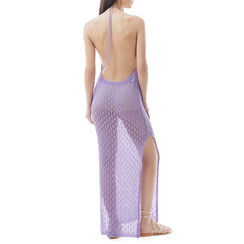 Vestito lungo lilla macramè, Primadonna, 21B492610TSLILLUNI, 002a