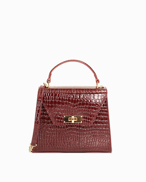 Cherry mini bag with crocodile effect, CHESS
