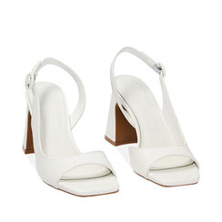 Sandalias con tacón blancos, Primadonna, 232107101EPBIAN036, 002a