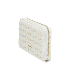 Cartera de mujer blanca entrelazada, Primadonna, 255700503EIBIANUNI, 002a