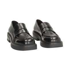 Mocassins noirs à talon de 6,4 cm pour femme, Primadonna, 26P620708EPNERO035, 003 preview