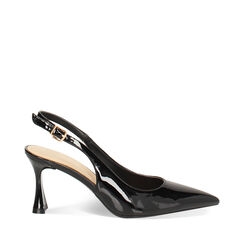 Escarpins slingback femme noires moyennes, Primadonna, 252141101VENERO036, 001a