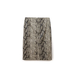 Gonna in sintetico pitone nero-bianco, Primadonna, 266541201PTNEBIM, 005 preview