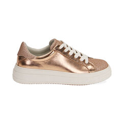 Sneakers oro rosa laminato , Primadonna, 190623207LMRAOR035, 001 preview