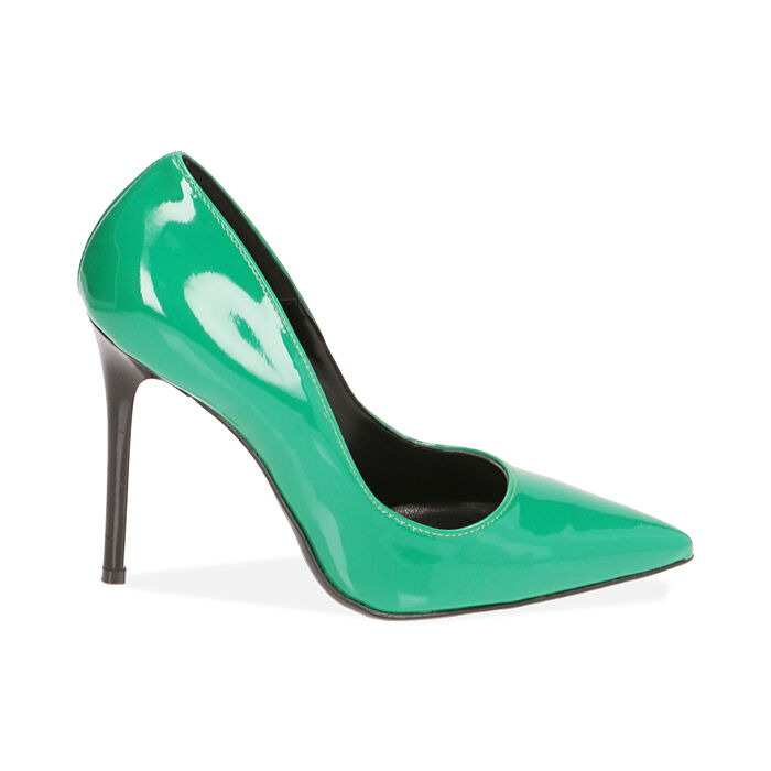 D collet donna verdi in vernice tacco 11 cm Primadonna Collection