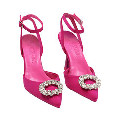 Décolleté slingback gioiello fucsia, tacco 10 cm, Primadonna, 214961205LYFUCS035, 002 preview