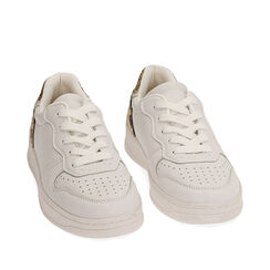 Sneakers blanc/or , FIN DE COLLECTION, 190622311EPBIOR035, 002a