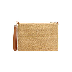 Pochette femme beige en raphia, Primadonna, 255125738RFBEIGUNI, 004 preview