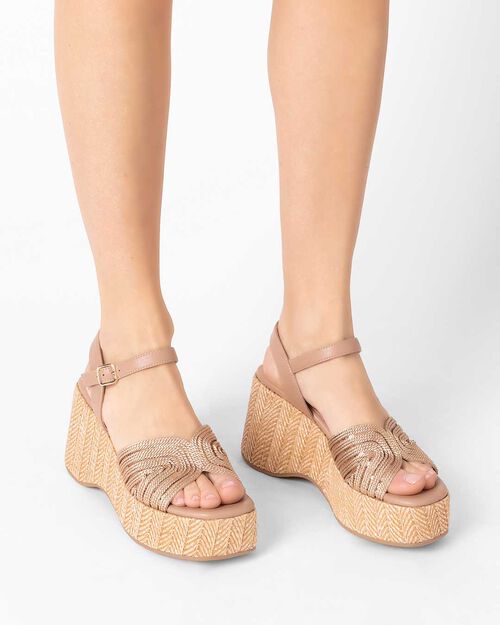 CALZATURA ZEPPA RAFFIA OROG, 