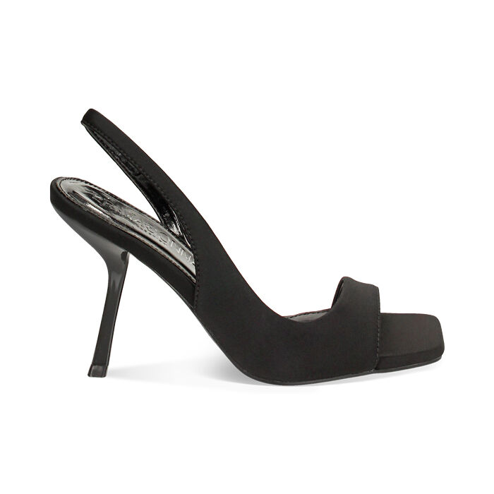 Sandalia con tacón mujer negra fashion, Primadonna, 252178111LYNERO035