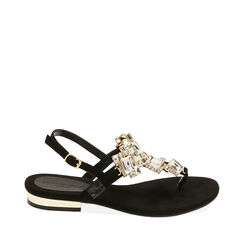 ZAPATOS FLAT MICROFIBRA NERO, Primadonna, 214909941MFNERO038, 001a