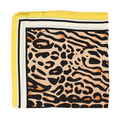 Foulard léopard jaune en tissu, Primadonna, 26B431601TSGILEUNI, 002a
