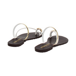 Sandalias planas para mujer blancas, Primadonna, 254995616EPBIAN035, 004 preview