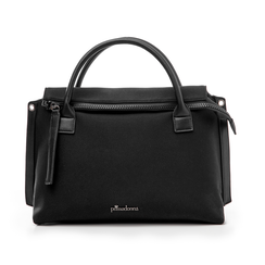 Borsa media nera in lycra,