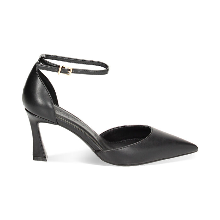 Décolleté Open Shank nere, tacco 7,6 cm, Primadonna, 232155303EPNERO036